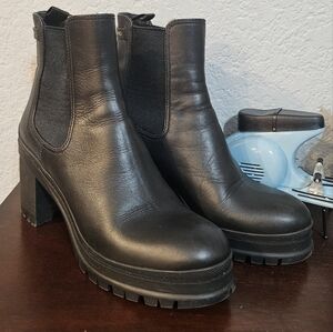 PRADA Montana Lug Sole Chelsea Boot